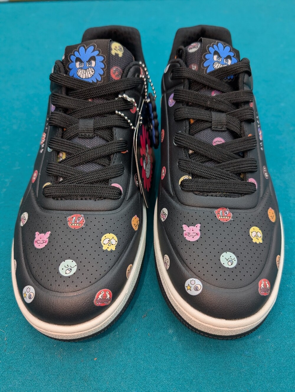 Skechers Womens Uno Court Vexx Multi Moji Black Lifestyle Sneakers Shoes 9.5 - Picture 10 of 11
